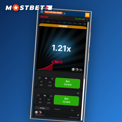Auto-bet feature icon for Mostbet Aviator showing looping arrow and chip counter