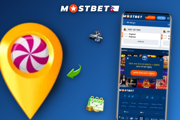 Mostbet Nepal login and deposit form with promo code field to claim welcome bonus
