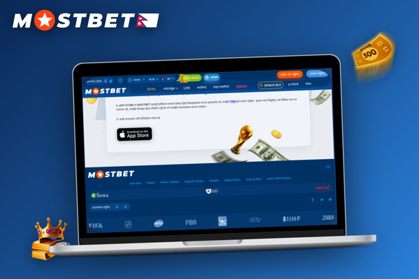 Mostbet for PC showing full sportsbook and casino slots grid inside one desktop window